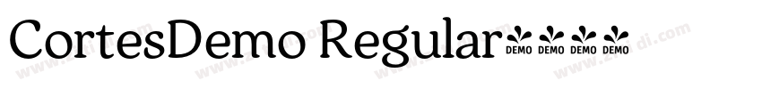 CortesDemo Regular字体转换